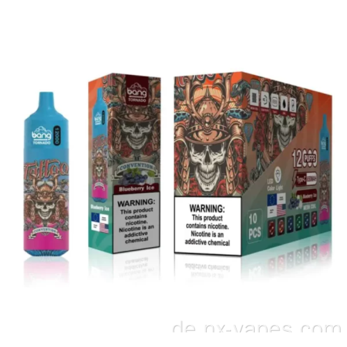 Bang Tornado 12000 Puffs Einweg -Vape -Großhandel